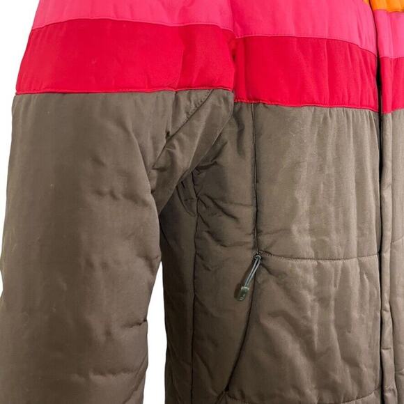Nike Fit Storm ACG Womens Brown Pink Puffer Winter Jacket Coat Snowboard M - Picture 3 of 16